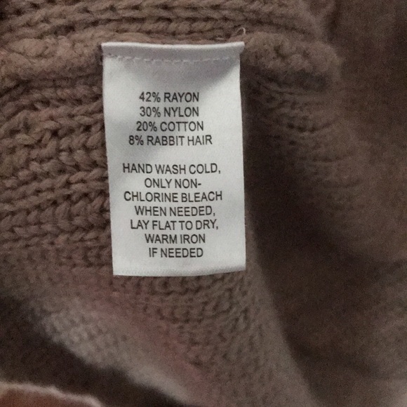 XXS Ann Taylor Short Sleeved, Open Front, Long Knitted Cardigan - Picture 7 of 8